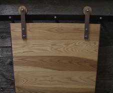 Contemporary Ash Panel Door With Artisan Hardware