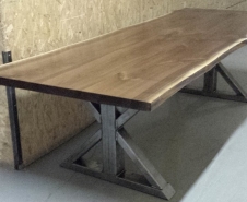 Live-Edge-Walnut-Dining-Table-With-Steel-Trestle-Legs