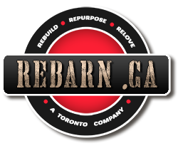 Rebarn Logo - Rebarn is a Toronto artisan studio providing salvaged wood furniture, barn doors, barn door hardware, barn beam mantels, barn board sales and sawmill service